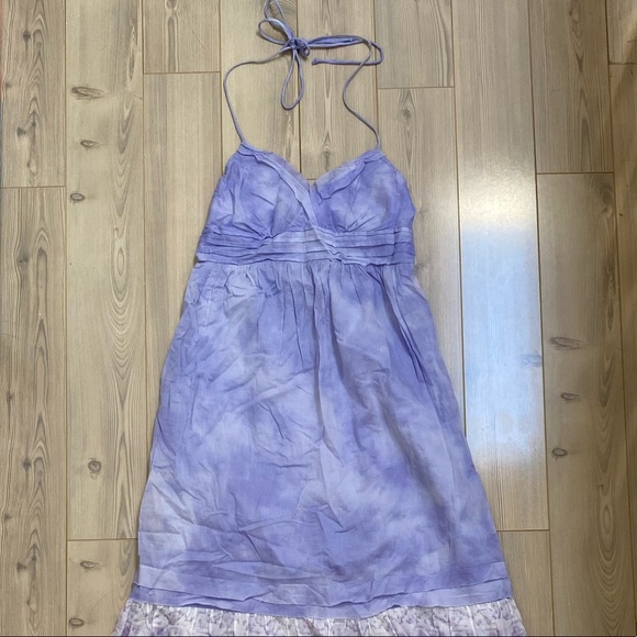 American Eagle Purple Tie Dye Maxi Dress 00 - Picture 6 of 7